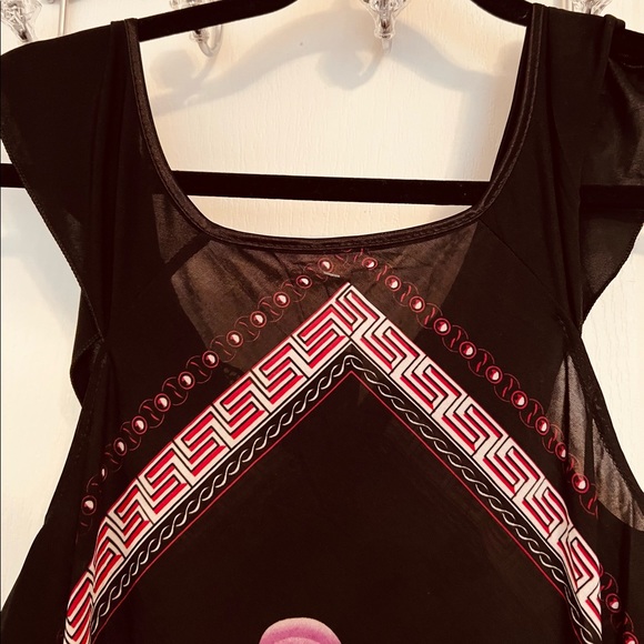 Nali Collection Sundress floral shift hi low OS Fits like Medium from top NWT - Picture 4 of 10